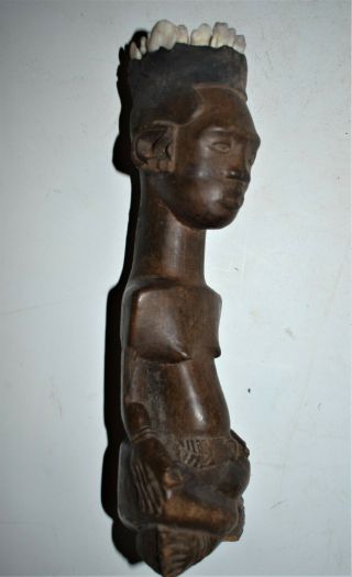 Orig $499 - Ba Kongo Nikisi,  Teeth Headress Early 1900s Large 8in Prov.