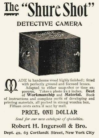 1897 Shure Shot Detective Box Camera RARE 3