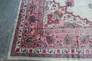 Antique Turkish Oushak Sivas Rug Wool Hand Knotted 9 ' 9 x 14 ' 2 DISTRESSED 2