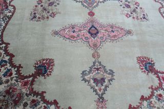 Antique Turkish Oushak Sivas Rug Wool Hand Knotted 9 ' 9 x 14 ' 2 DISTRESSED 4