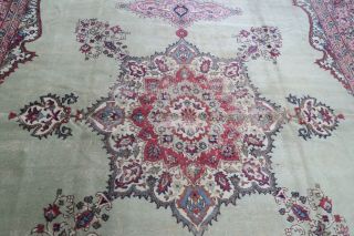 Antique Turkish Oushak Sivas Rug Wool Hand Knotted 9 ' 9 x 14 ' 2 DISTRESSED 5