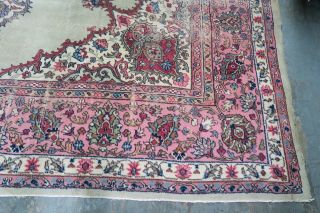 Antique Turkish Oushak Sivas Rug Wool Hand Knotted 9 ' 9 x 14 ' 2 DISTRESSED 7