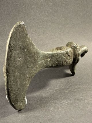 SCARCE CIRCA 1200 - 1000BCE ANCIENT LURISTAN BRONZE AXE HEAD WITH RAM DECORATION 5