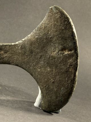 SCARCE CIRCA 1200 - 1000BCE ANCIENT LURISTAN BRONZE AXE HEAD WITH RAM DECORATION 9