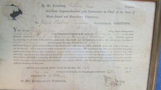 1816 Military Promotion Rhode Island Signed Gov.  Wm.  Jones For Joseph Sheldon