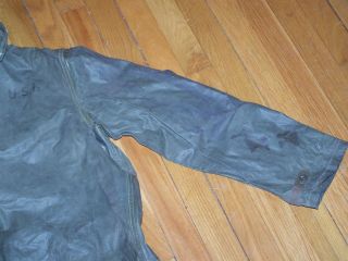 WWII U.  S.  Navy Deck Jacket Rain Parka Good Presentable 6