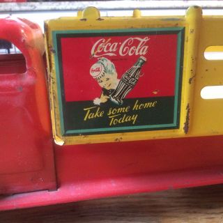 Vintage 1940s Marx Pressed Steel Coca Cola Truck 6