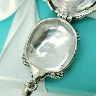 Vintage Tiffany & Co.  Sterling Silver Turtle Pill Box Trinket Key Chain Pendant 5