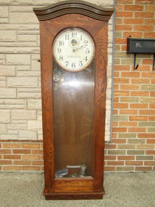 Antique 1902 Master Clock For Schools Standard Electric Time Co Pick Up Only