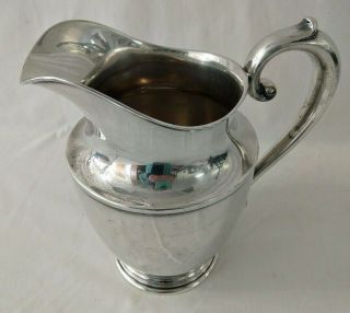 Antique Wallace Sterling Silver Water Pitcher 201 - 8 ¾ " Tall " 652.  03 Grams