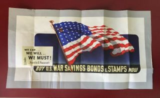 United States War Bond Poster We Can - - We Will - - We Must - - Franklin D.  R