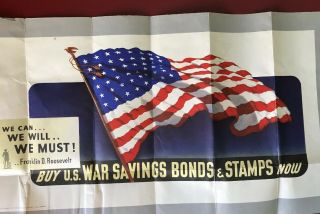 United States War Bond Poster We can - - we will - - we must - - Franklin D.  R 2