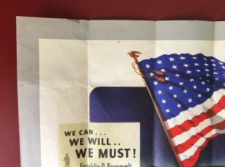 United States War Bond Poster We can - - we will - - we must - - Franklin D.  R 3