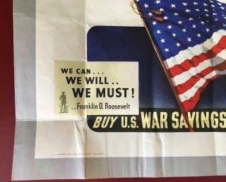 United States War Bond Poster We can - - we will - - we must - - Franklin D.  R 4