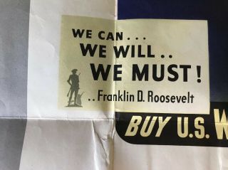 United States War Bond Poster We can - - we will - - we must - - Franklin D.  R 8