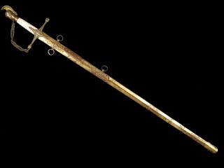 U.  S.  Militia Staff Officer Sword By Ames Circa 1830