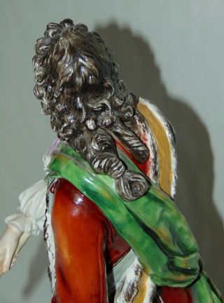 ANTIQUE FRENCH PORCELAIN Statue MARQUIS DE VAUBAN After CHARLES - ANTOINE BRIDAN 8