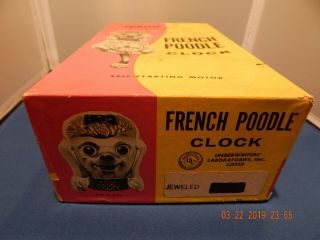 Vintage Black Poodle Kit Kat Clock 4