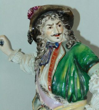 ANTIQUE FRENCH PORCELAIN Statue PRINCE DE CONDE Philippe - Laurent Roland? 3