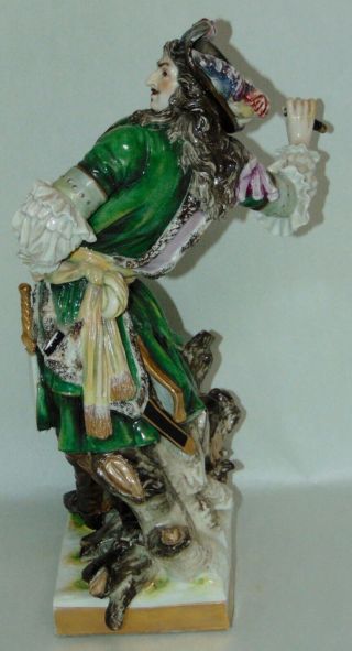 ANTIQUE FRENCH PORCELAIN Statue PRINCE DE CONDE Philippe - Laurent Roland? 5