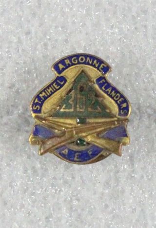 Wwi Era Home Front - Aef 362nd Infantry Regiment,  91st Division Lapel Pin