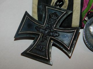 WWI German 5 place medal bar EK2 Honor Cross RARE Merit Medal Saxe Coburg Gotha 6