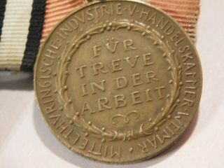 WWI German 5 place medal bar EK2 Honor Cross RARE Merit Medal Saxe Coburg Gotha 9