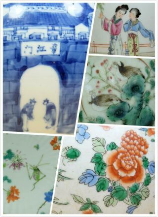 Pair Chinese Famille Rose Porcelain Dishes. 10