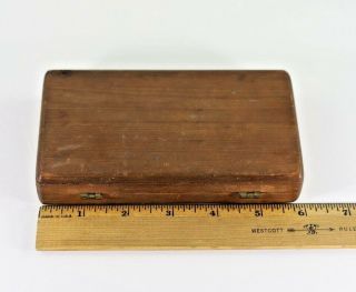 Antique 1871 Memoriam for 2 Year 9 Month Child Blanche,  Wood Box Tin Type Hair 10