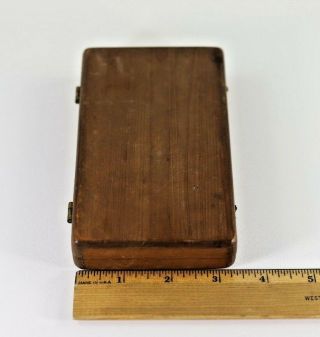 Antique 1871 Memoriam for 2 Year 9 Month Child Blanche,  Wood Box Tin Type Hair 11