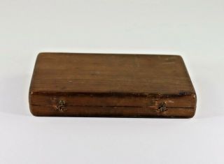 Antique 1871 Memoriam for 2 Year 9 Month Child Blanche,  Wood Box Tin Type Hair 7