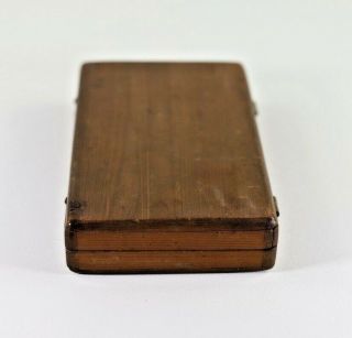 Antique 1871 Memoriam for 2 Year 9 Month Child Blanche,  Wood Box Tin Type Hair 9