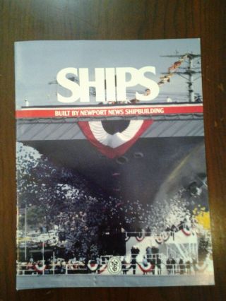 Ships Built By Newport News Shipbuilding Book Rare Vintage 80 