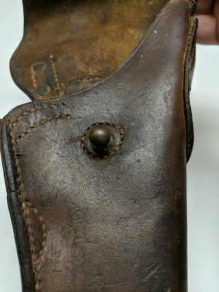 U.  S.  WWI M1916.  45 Leather Holster Made by S&R and inspected by. 10