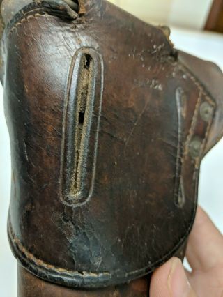 U.  S.  WWI M1916.  45 Leather Holster Made by S&R and inspected by. 12