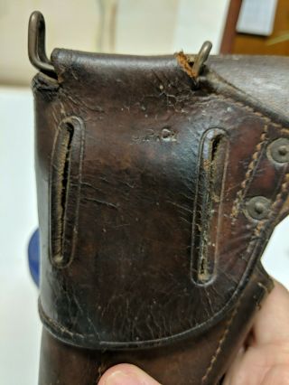 U.  S.  WWI M1916.  45 Leather Holster Made by S&R and inspected by. 3