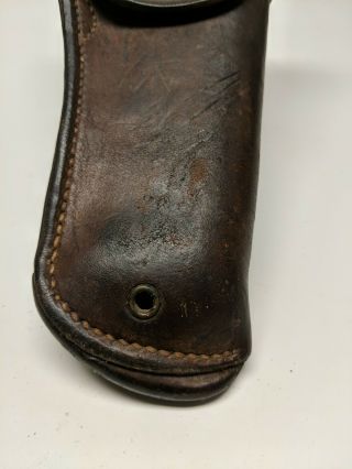 U.  S.  WWI M1916.  45 Leather Holster Made by S&R and inspected by. 6