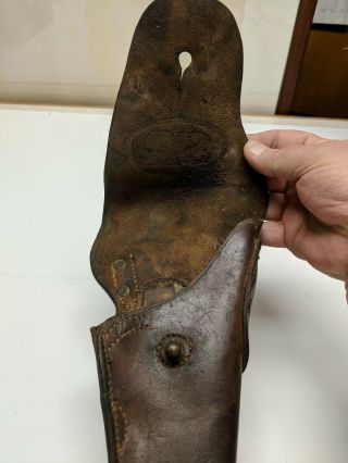 U.  S.  WWI M1916.  45 Leather Holster Made by S&R and inspected by. 9