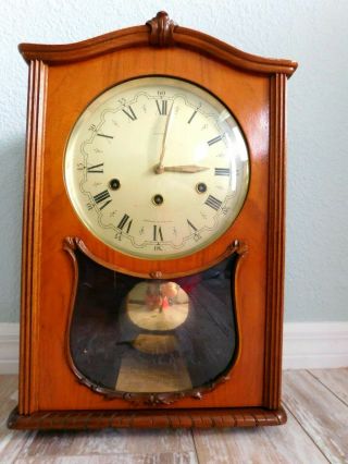 Vintage Portugal Regulator Reguladora Clock - Chimes Maria De Fatima /