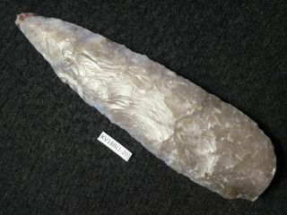 4400y.  O: Great Spear Head Dagger 105mms Danish Stone Age Neolithic Flint Silex