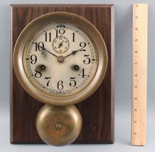 Antique Seth Thomas,  Ships Clock,  W/ External Brass Bell