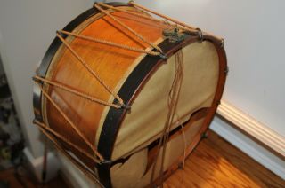 Antique Snare Drum Fife & Drum Made By B Tread 1874 Ulysses S.  Grant Period Item