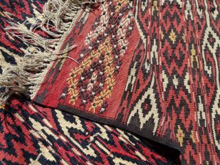 19th C.  Antique Anatolian Sivas Turkish Kilim Tribal Wool Rug 55 