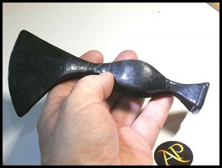 Rare Late Viking to Norman Melee Battle Axe Hammer Conserved via Micro - Wax 6