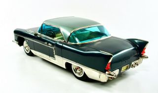 1957 Green Cadillac Eldorado 15” Japanese Tin Car w/Original Box by Marusan NR 5
