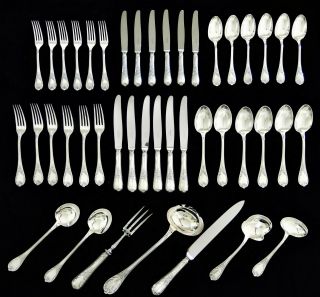 Christofle France MARLY 43 pce cutlery Canteen for 6 plus serving ware canteen 2