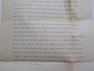 Koreann War Letter 1950 Below Zero 25th Infantry Division North Adams Michigan 2