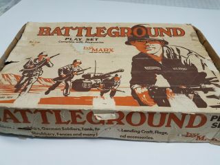Marx 4757 Battleground Playset W/ Chamberlain Box