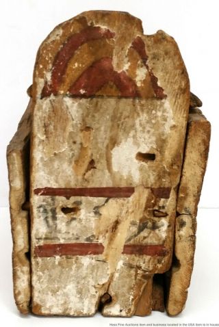 Antique Or Late Period Antiquity Egyptian Hieroglyphics Ushabti Wood Box Casket 5