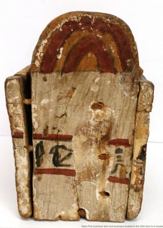 Antique Or Late Period Antiquity Egyptian Hieroglyphics Ushabti Wood Box Casket 6